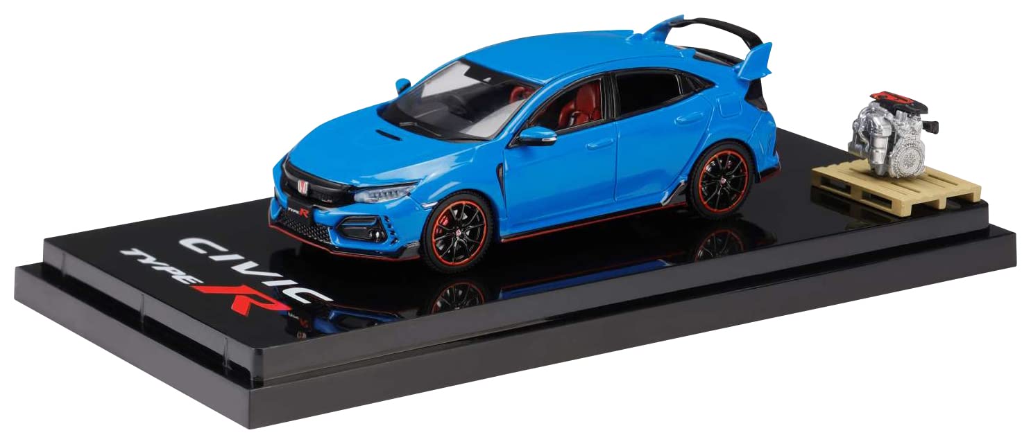 1/64 本田思域 Type R FK8 2020 赛车蓝珍珠模型日本