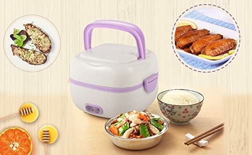 Ecoodisk 1L Mini Rice Cooker - Portable Multifunctional Steamer and Warmer