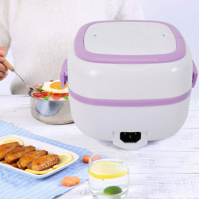 Ecoodisk 1L Mini Rice Cooker - Portable Multifunctional Steamer and Warmer