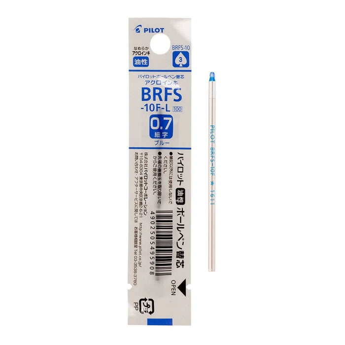 Pilot 0.7mm Black Oil-Based Ballpoint Pen Refill - Bvrf8Fb Model