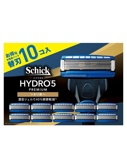 Schick Hydro 5 優質刮鬍刀片光滑肌膚替換零件 - 10 片