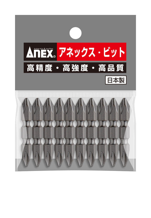 Anex Tool Anex - Double-Headed Shot Finish Anex Bits +2 X 45 10-Pack AP-14M