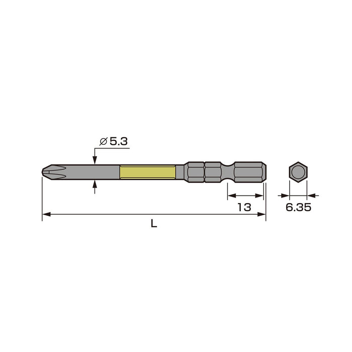 Anex Stool - Anex Black Dragon Tough Bit +2X150 Set of 2 ABRD-2150 Tool