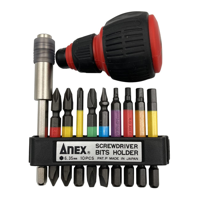 Anex Handle Set of 9 with Interchangeable Extension Holder Acmh9-Eh