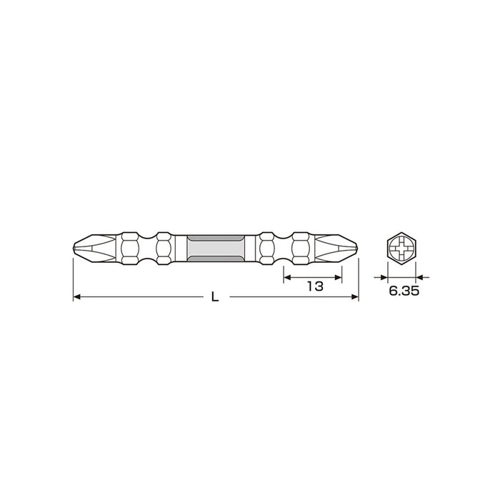 Anex Dragon Tough Bit 雙頭套裝無磁鐵 +2X85 - Anex 2 件