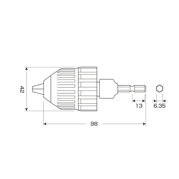 Anex Tool 钻夹头无钥匙型 0.8-10mm Akl-180 由 Annex Tool 提供