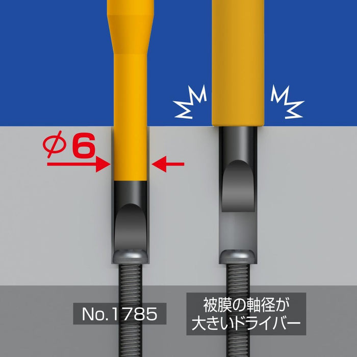 Anex 驅動器，附 1000V 絕緣跌落防護細尖 2X100 No.1785