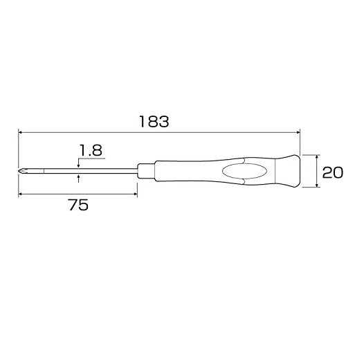 Anex Precision Super Fit Plus Screwdriver +00X75 Tool No.3511