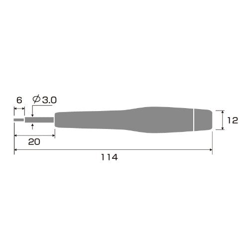 Anex 附件凳精密螺丝刀带 6 个凹槽 1.3 毫米 T-4 No.3470-D 工具