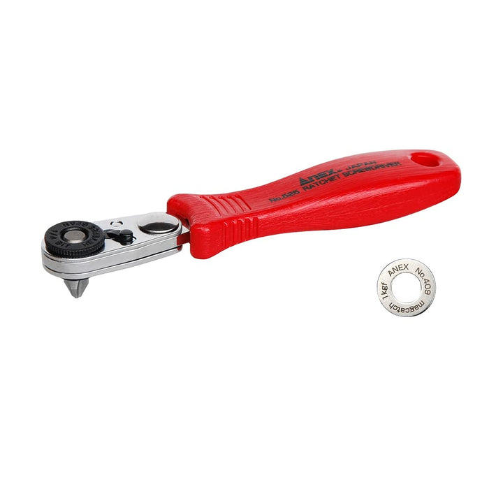 Anex Compact Straight Type Ratchet Driver with 52 Bit Magcatch Tool