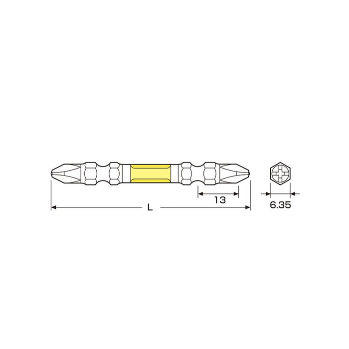 Anex Ryutai 鑽頭雙頭 +2x85 10 件袋 Art-14M 工具