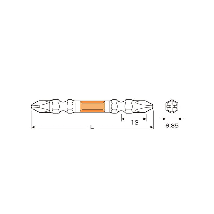 Anex 雙頭 Ryutai 鑽頭套裝 5 個鍍層 +2X110 Arhm5-2110 工具