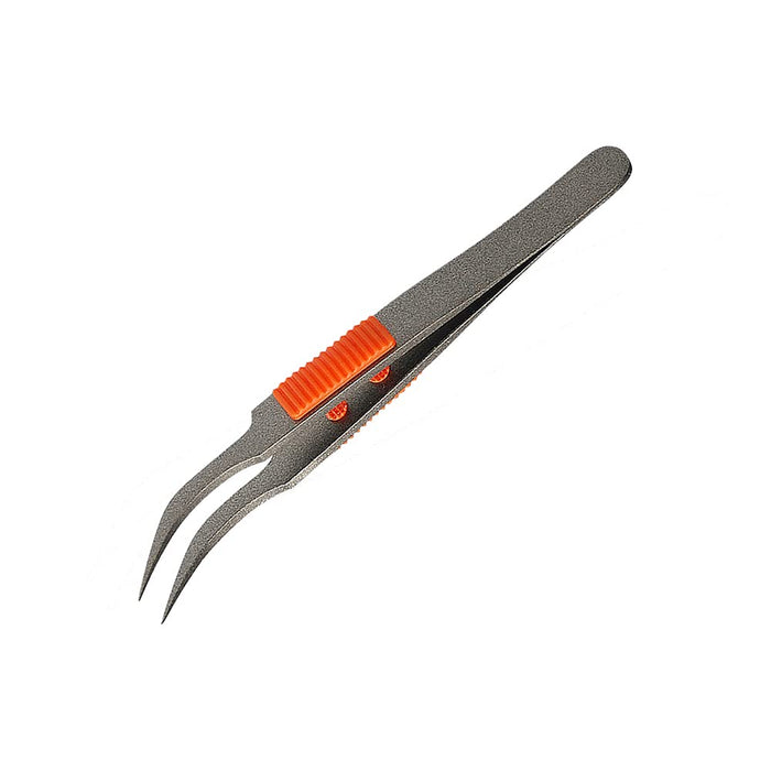 Anex No.225 - Eagle Shape 115mm Tweezers with Non-Adhesive Grip SUS410 Material