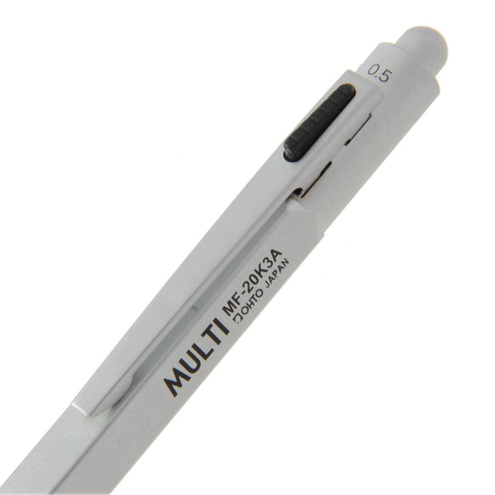 Ohto Silver Multi Ballpoint Pen MF-20K3A - High-Quality Writing Tool