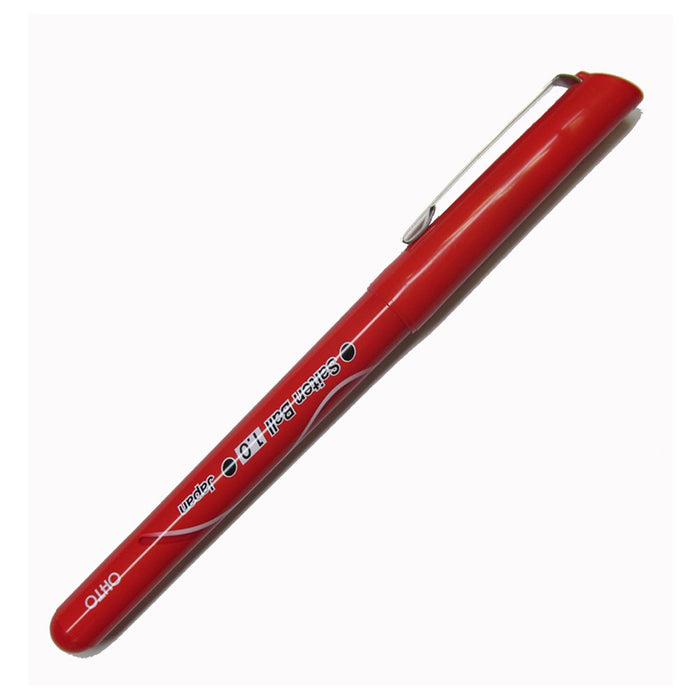 Ohto Red Ballpoint Pen Scoring Ball 1.0 Cerise 10-Pack