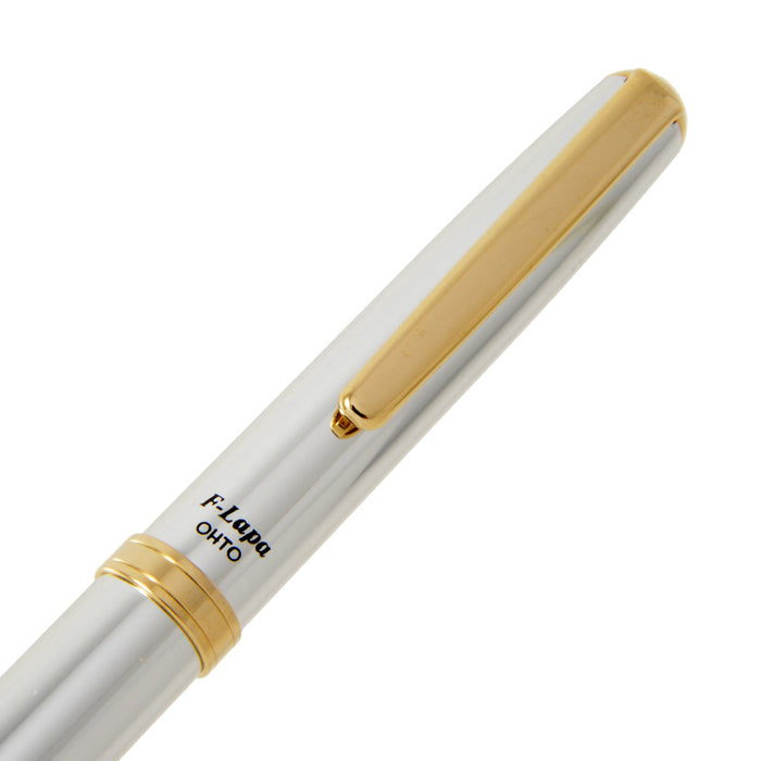 Ohto F-Lapa FF-10Nb-Sv Silver Fountain Pen - Ideal for Professional Writing