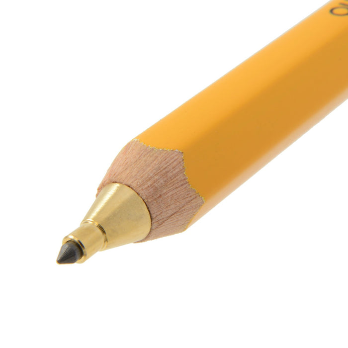 Ohto 2.0 Yellow Mechanical Pencil with Wooden Shaft and Eraser Aps-680E-Yl