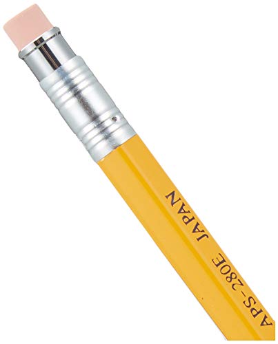 Ohto APS-280 Mechanical Pencil with Wooden Shaft and Eraser Yellow