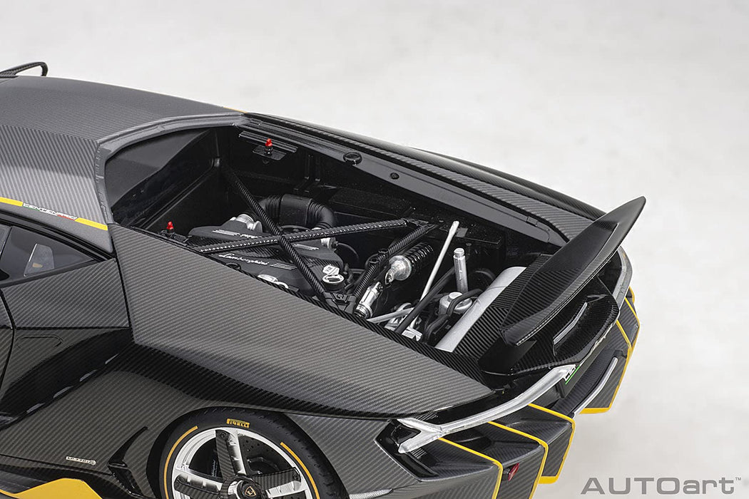 Autoart 1/18 Lamborghini Centenario Carbon Black/Yellow