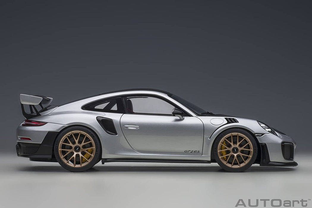 Autoart 1/18 保時捷 911 GT2 Rs 魏斯阿赫 Pkg 78174 銀/碳