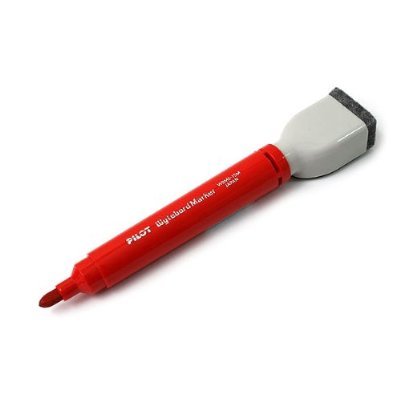 Pilot Medium Red Board Marker with Built-in Eraser WBME15MR