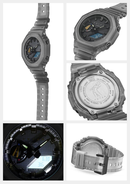 卡西欧 G-Shock GA-2100FT-8AJR 男式黑色手表 正品国内 G-Shock Futur 合作款