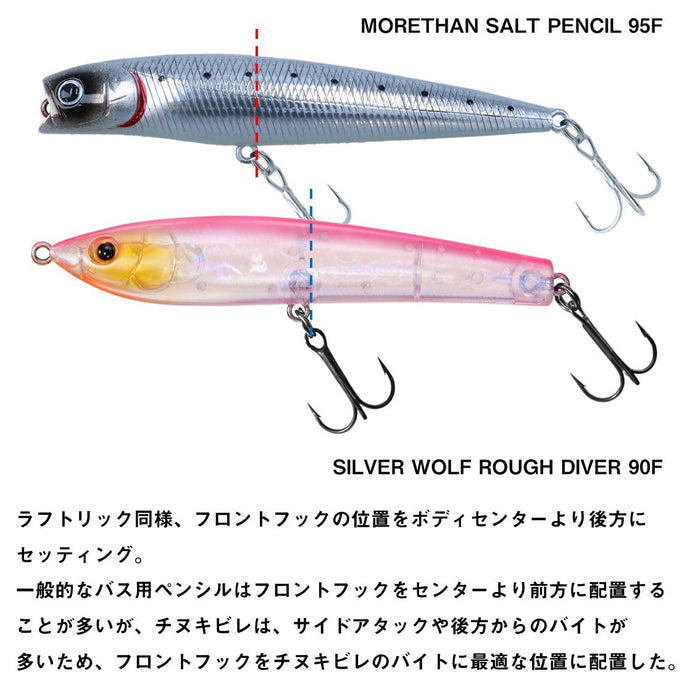 Daiwa Chinning Lure Silver Wolf Rough Diver 90F 骨型