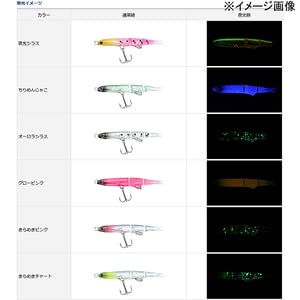 Daiwa Moonflower Shirasu 55 青柠色图表石斑鱼鲭鱼诱饵