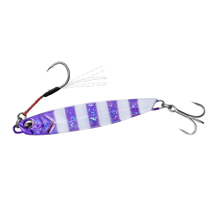 Daiwa Samurai Jig R 30G Lumi Purple Zebra - Perfect for Shore Jigging