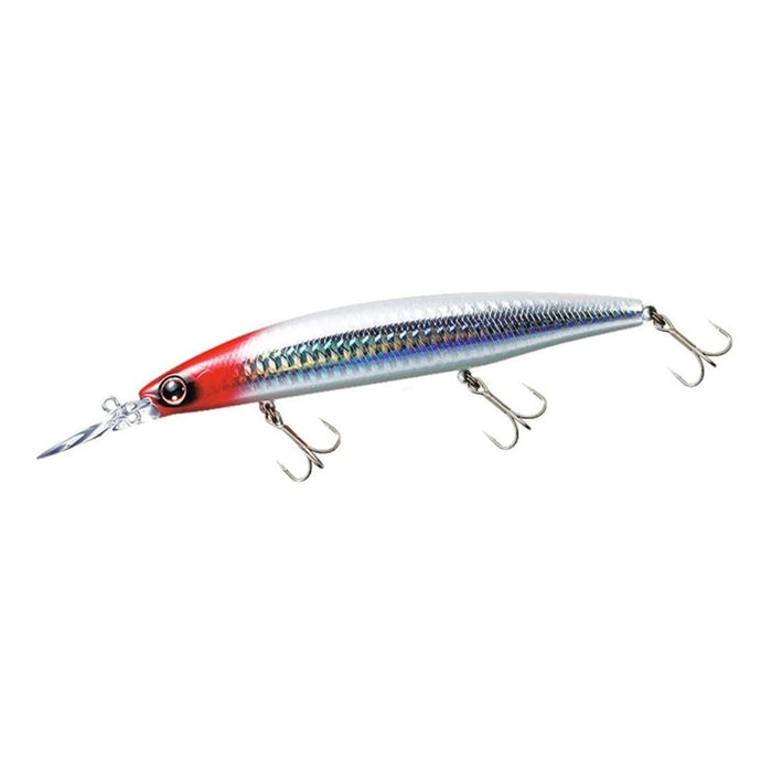 Daiwa Shoreline Shiner Z 97S-Dr Laser Red Head Lure for Saltwater Fishing