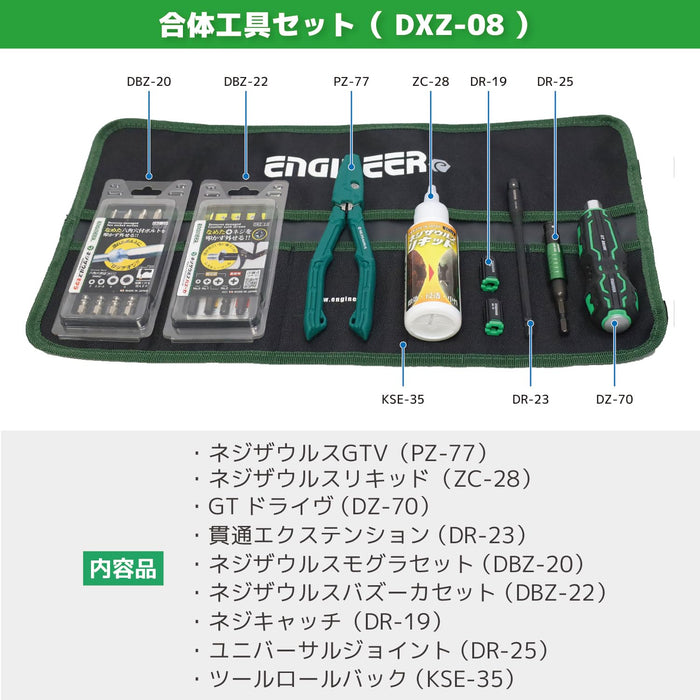 工程師 9 件套工具，附螺絲和螺栓拆卸螺絲起子 Dxz-08