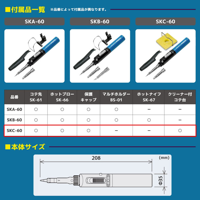 工程师 Kotelyzer SKC-60 高效气体烙铁