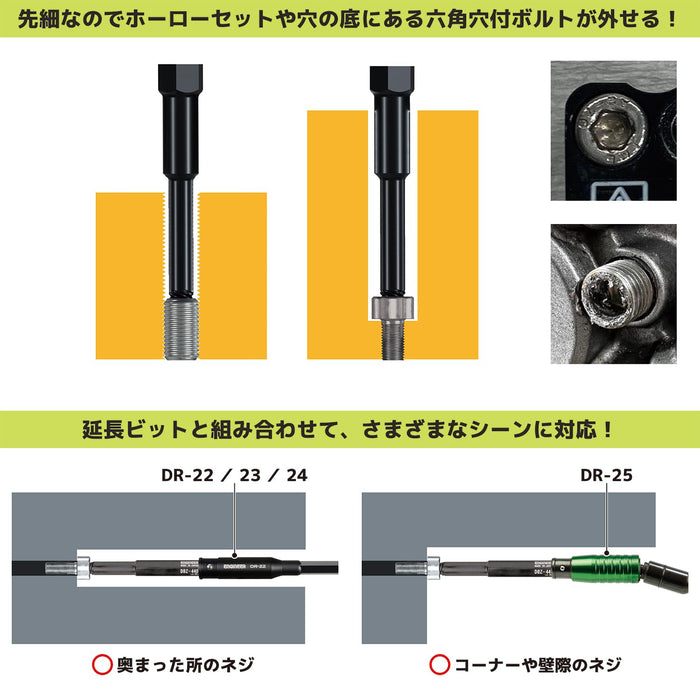 带有 Nejima Middle 的 Engineer DZ-84 微型驱动器 - 紧凑型工程工具