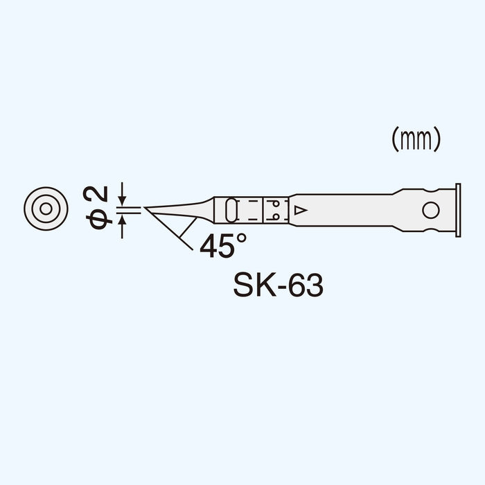 Engineer SK-63 Soldering Iron Tip for SK-60 Series - Premium Quality