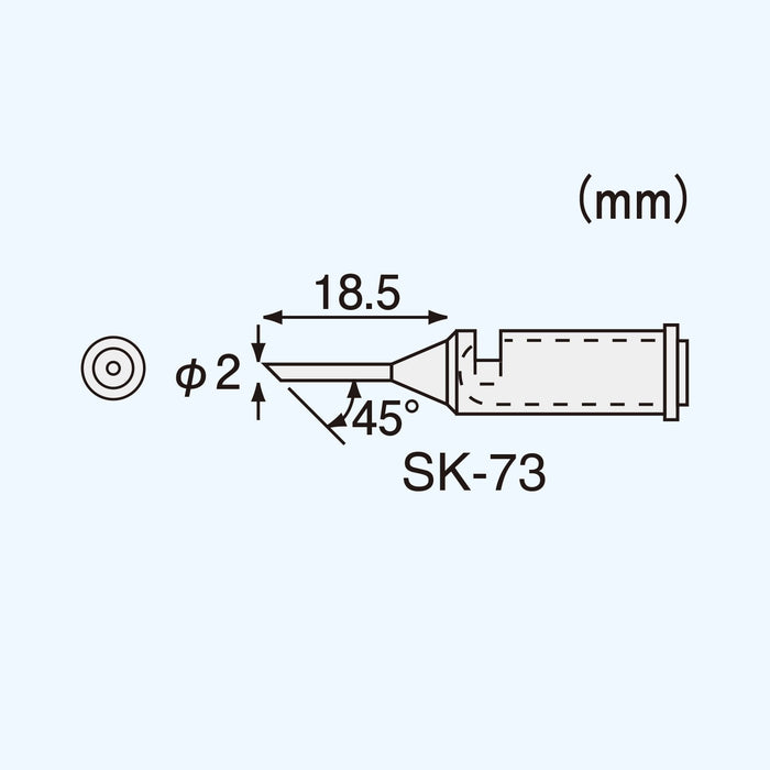 Engineer SK-73 Soldering Iron Tip Compatible with SK-70 Series Tools