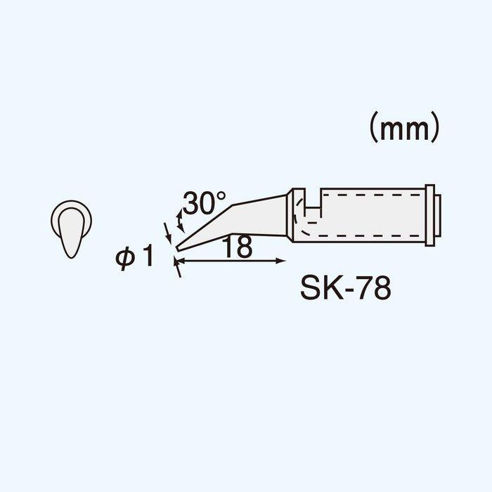 工程师 Sk-78 替换烙铁头，适用于 Sk-70 系列焊接工具