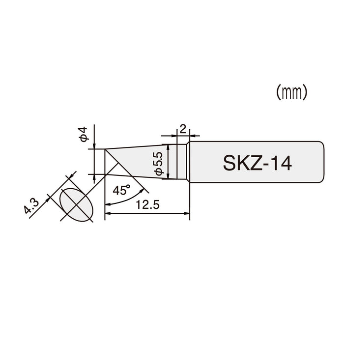 Engineer Skz-14 High-Quality Soldering Iron Tip for Precision Work