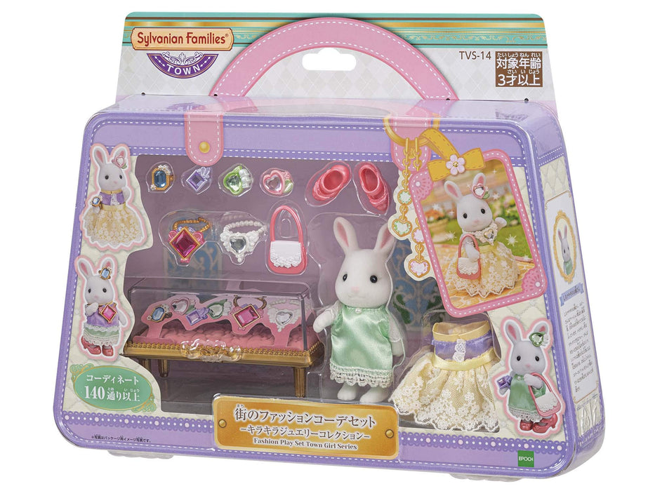 Epoch Sylvanian Families Town Fashion Coordination Glitter Jewelry Set TVS-14