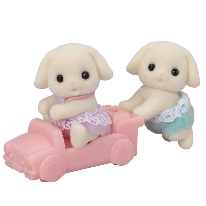 Epoch Flora 兔雙胞胎 Sylvanian Families 娃娃 U-104 3 歲以上適合玩具屋玩具