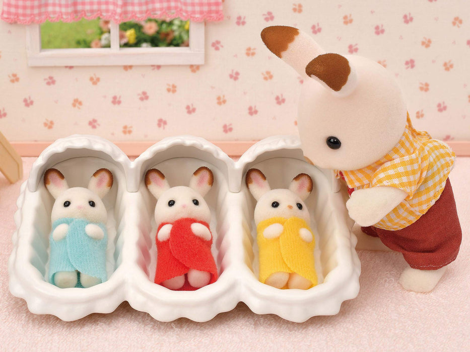 Epoch Sylvanian Families 巧克力兔娃娃連家具套裝