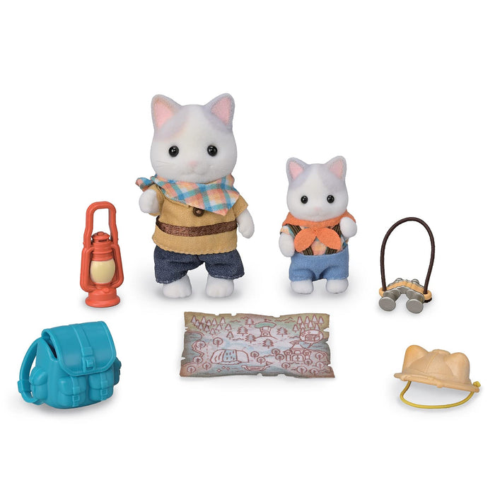 Epoch Sylvanian Families 拿铁猫兄弟姐妹娃娃屋套装儿童玩具适合 3 岁以上