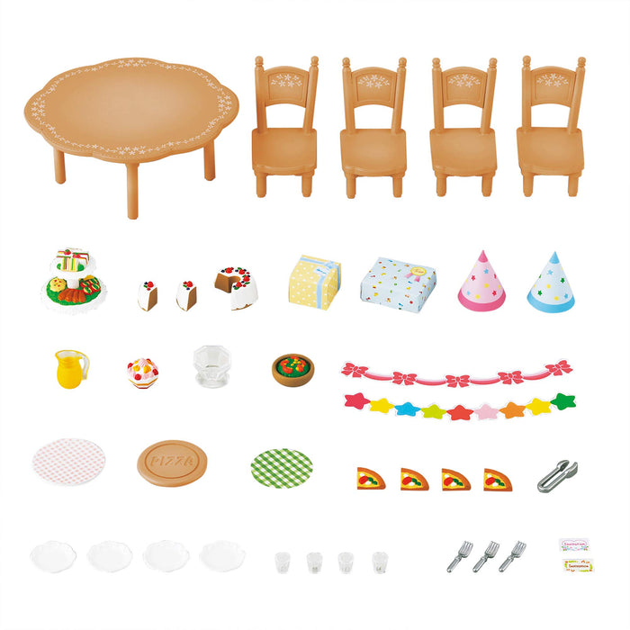 Epoch Sylvanian Families Home Party Furniture Set