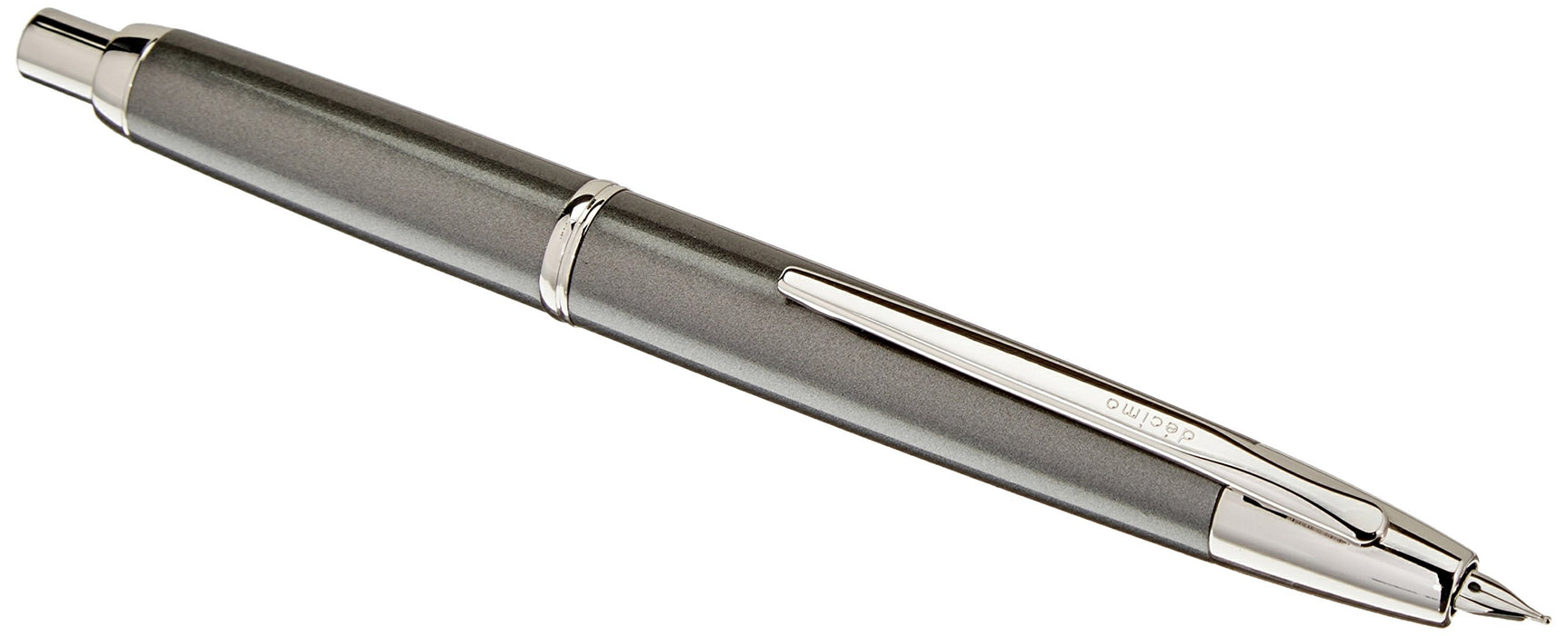 Pilot Decimo Medium Point Capless Fountain Pen in Dark Gray Mica