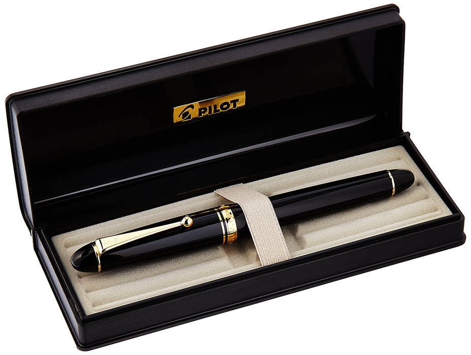 Pilot Custom 742 Black Axis Fountain Pen Extra Bold BB - FKK2000RBBB