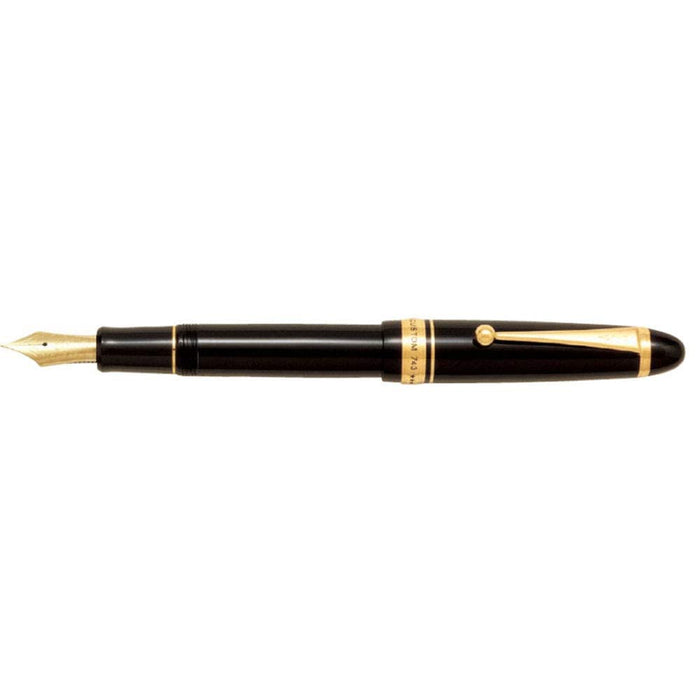 Pilot Custom 743 黑轴钢笔，中号细笔尖 FKK3000RBFM