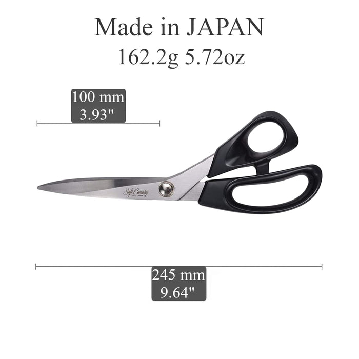 Hasegawa Knives Stainless Steel Dressmaking Scissors 245mm - Black S-245H