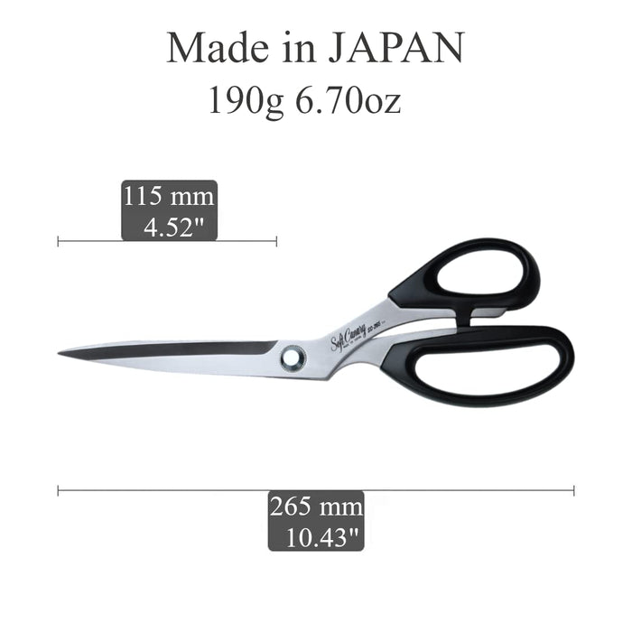 Hasegawa Knives Professional Dressmaking Scissors Soft Canary Black 265mm SC-265