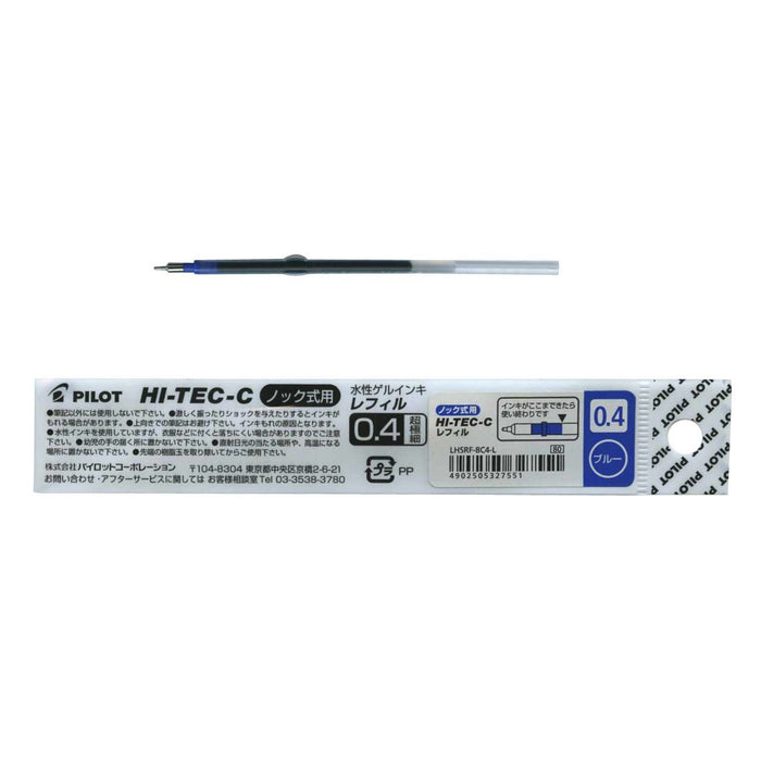 Pilot Hitech C Slim Knock 0.4 Blue Ink Refill Lhsrf8C4L