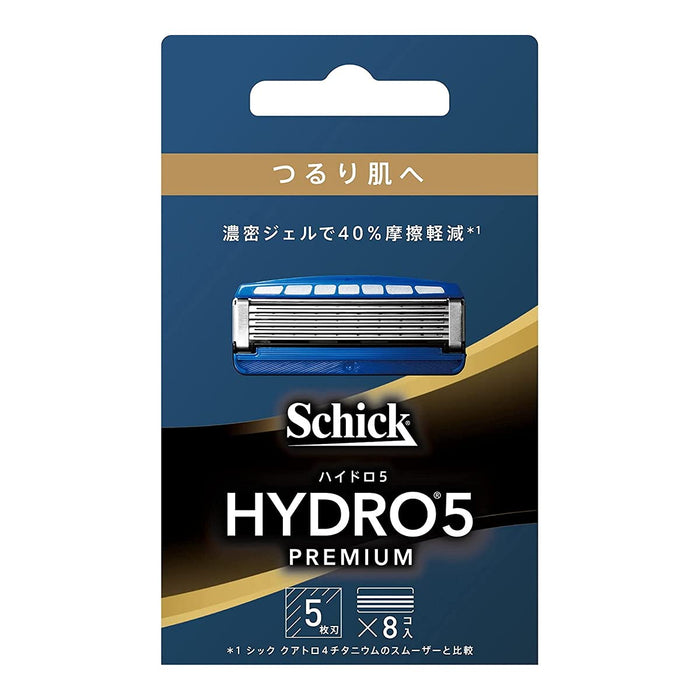 Schick Hydro 5 Premium Smooth Skin 8-Piece Replacement Blades with Skin Guard Green