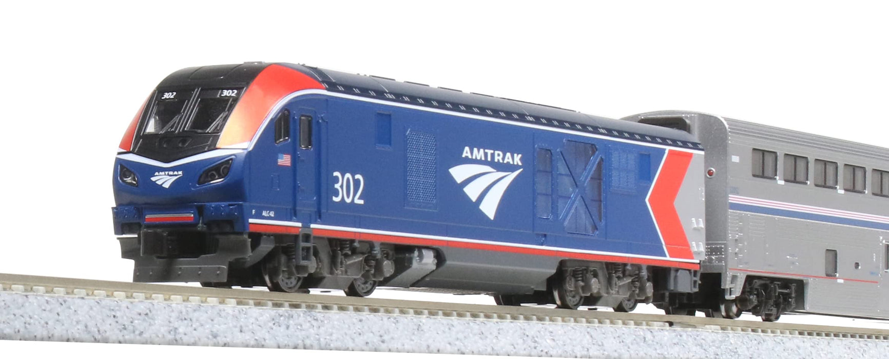 Kato 10-1788 N 轨距 Amtrak Alc-42 Super Liner 4 车铁路模型套装